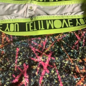 Zumba Fitness Multicolor Abstract Leggings